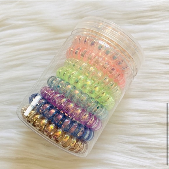 telephone cord style hair ties - Picture 4 of 6